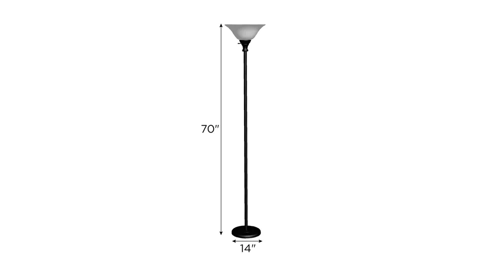 3 Way Torchiere Floor Lamp Dimensions