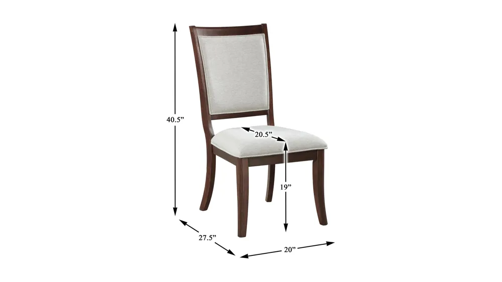 Pratter Dining Side Chair - Set of 2 Dimensions