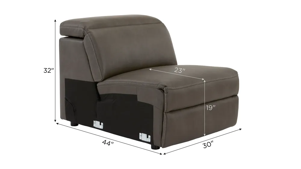 Orion Armless Chair w/ Speaker Headrest Dimensions
