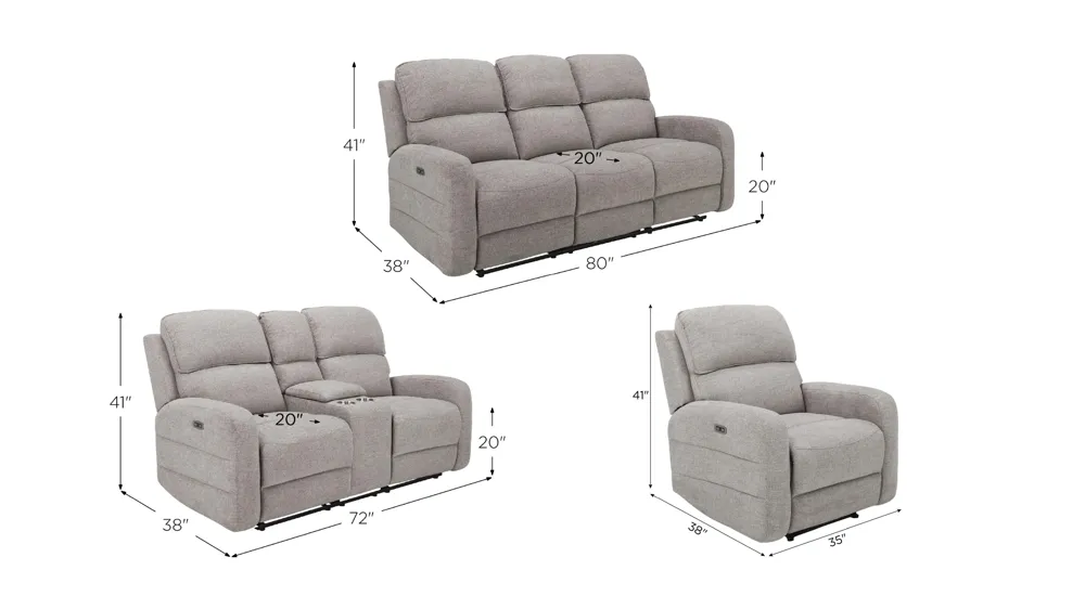 Everitt Living Room Set Dimensions