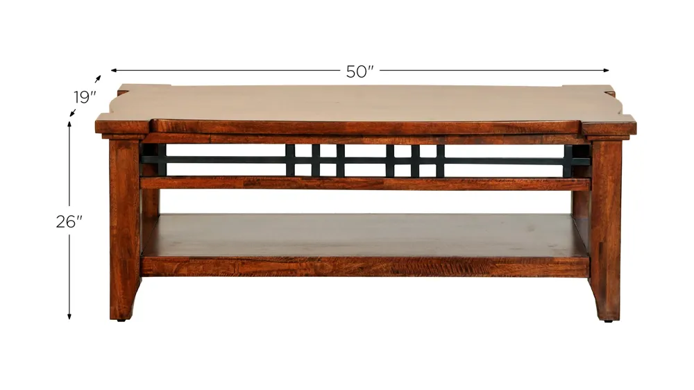 Whistler Rectangular Cocktail table Dimensions