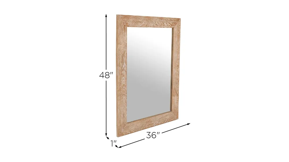 Cresthill White Oak Mirror Dimensions