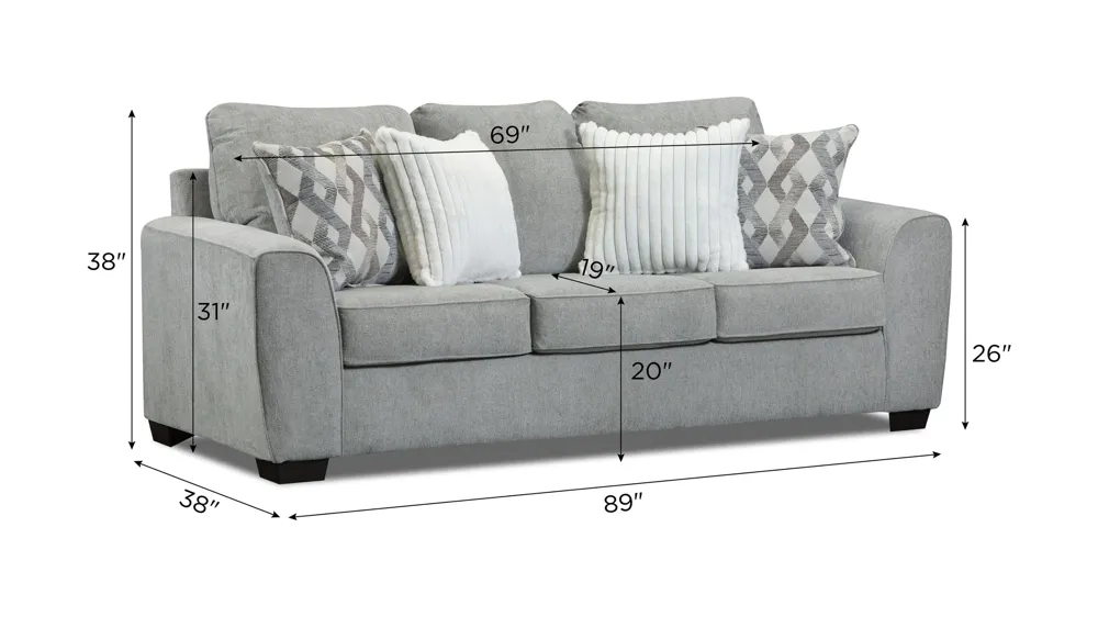 Damien Sofa Dimensions