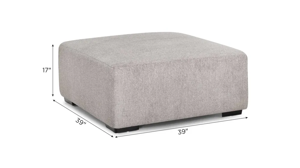 Carter Cocktail Ottoman Dimensions