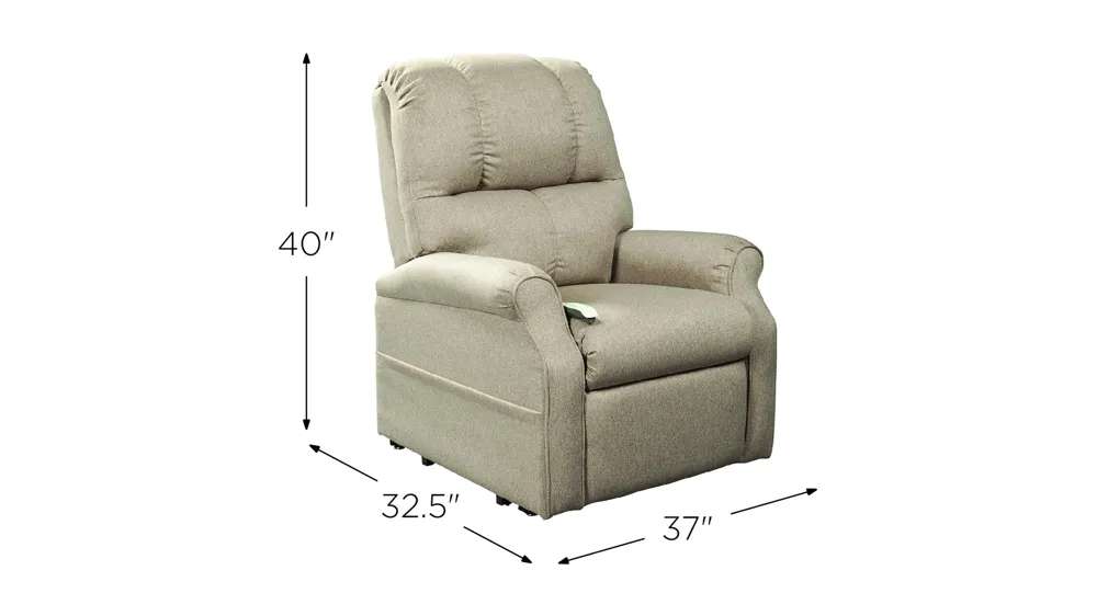 Parton Power Lift Recliner Dimensions