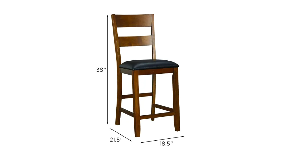 Mirabelle Counter Height Stool- Set of 2 Dimensions