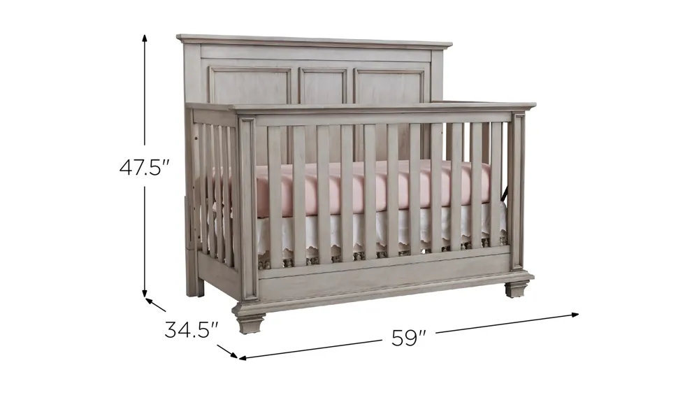 Kenilworth 4-in-1 Convertible Crib with Conversion Kit - 3 pc. Dimensions