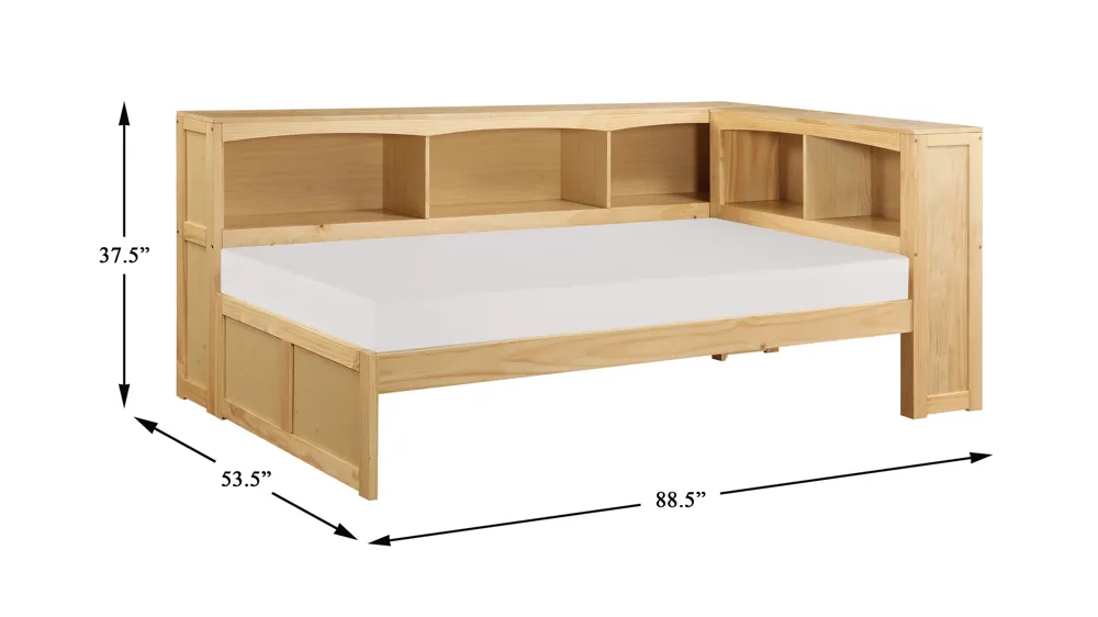 Belisar Bookcase Corner Bed Dimensions