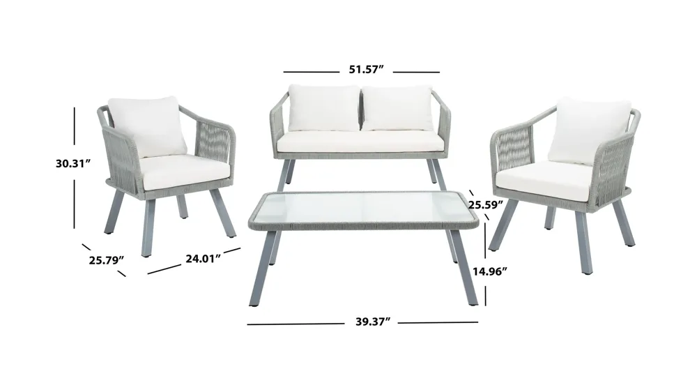 Fadri 4-pc. Rope Living Set Dimensions