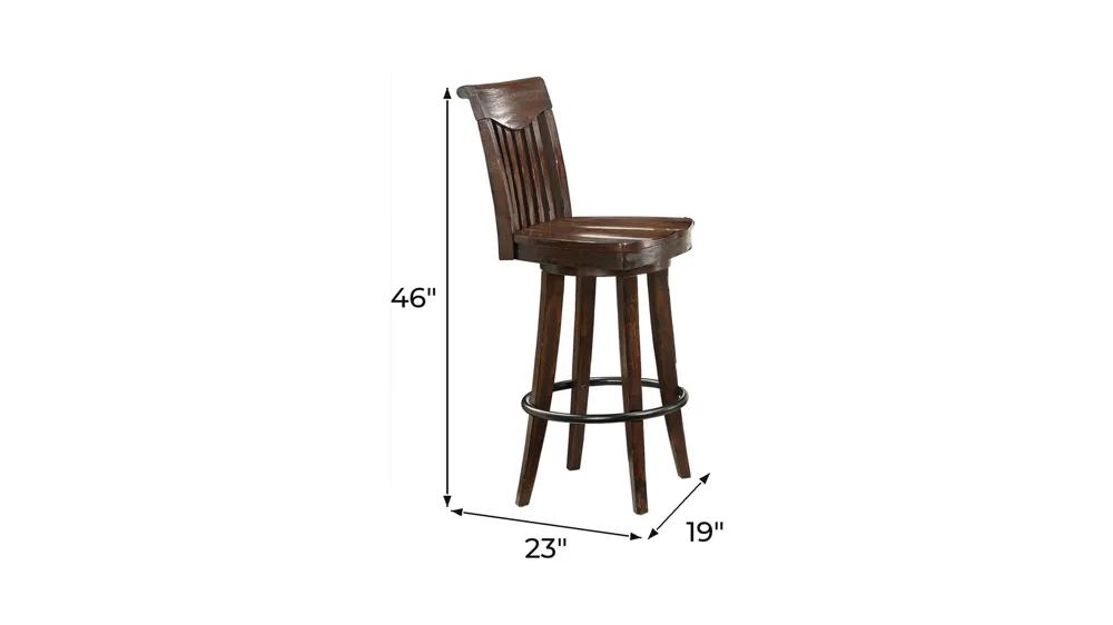 Gettysburg Bar Stool Dimensions