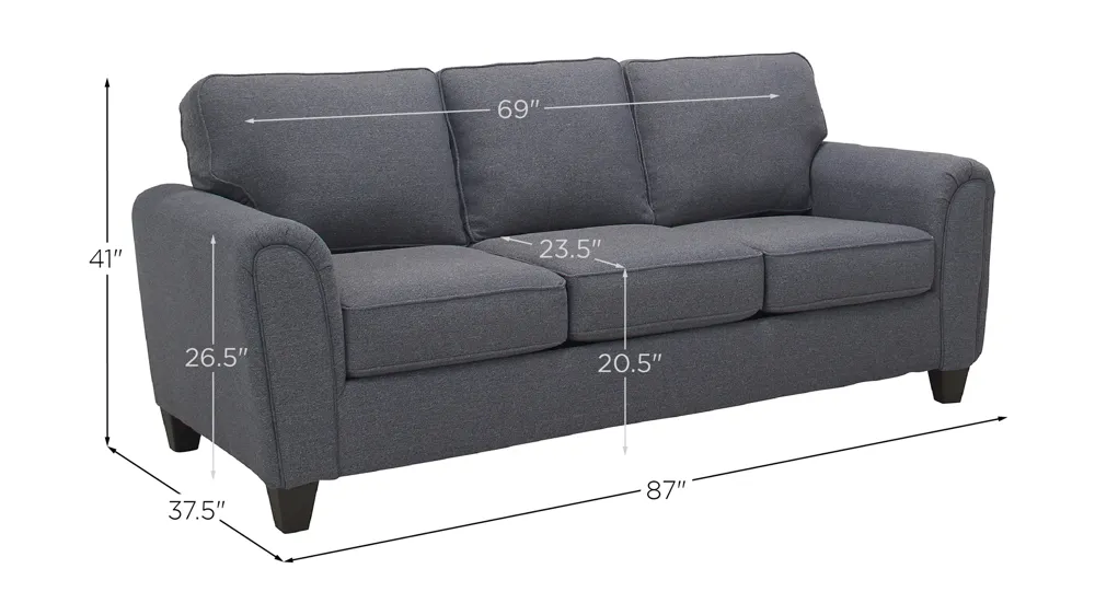 Camden Queen Sleeper w/ Inner Spring Mattress Dimensions