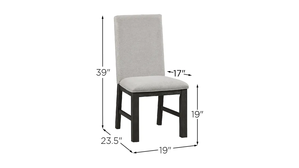 Clay Dining Chair - Set of 2 Dimensions