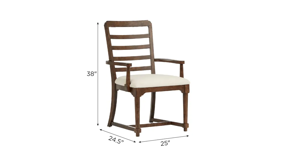 Malaia Arm Chair- Set of 2 Dimensions
