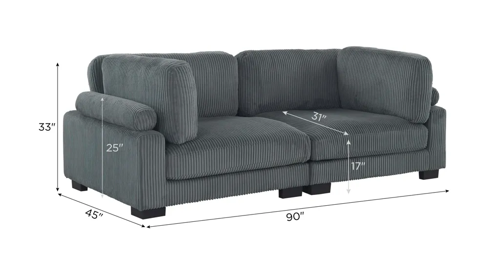 Maverick 2-pc. Loveseat | Raymour & Flanigan