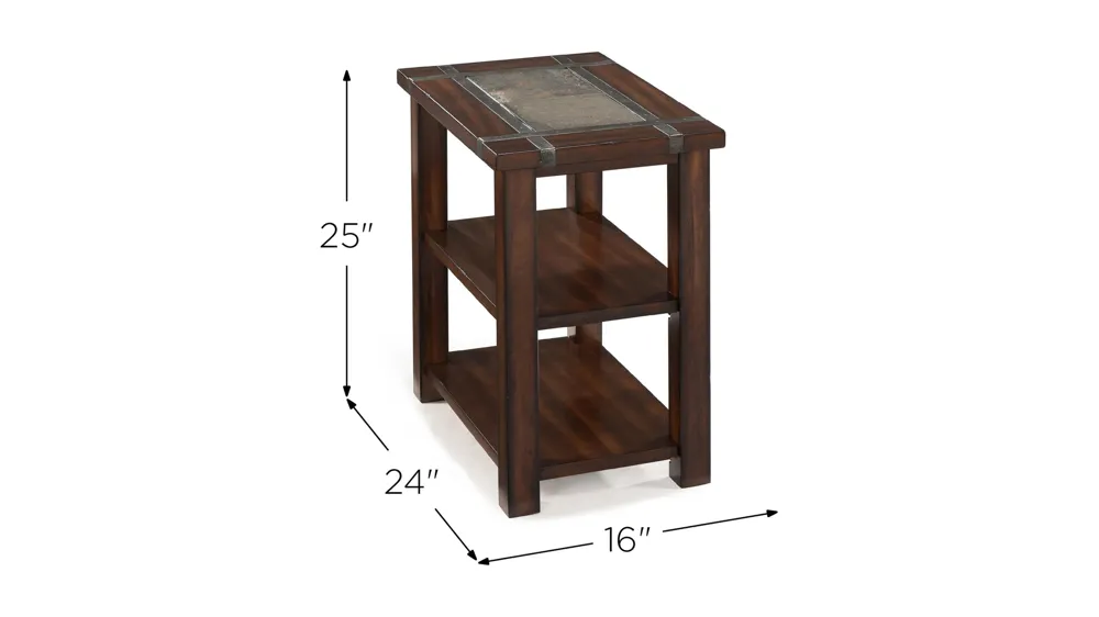 Monarch Roanoke Chairside End Table Dimensions