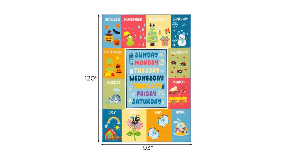 Oneonta Kids' Playhouse Rug Dimensions