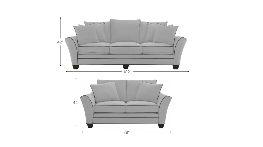 Briarwood Living Room Set Dimensions