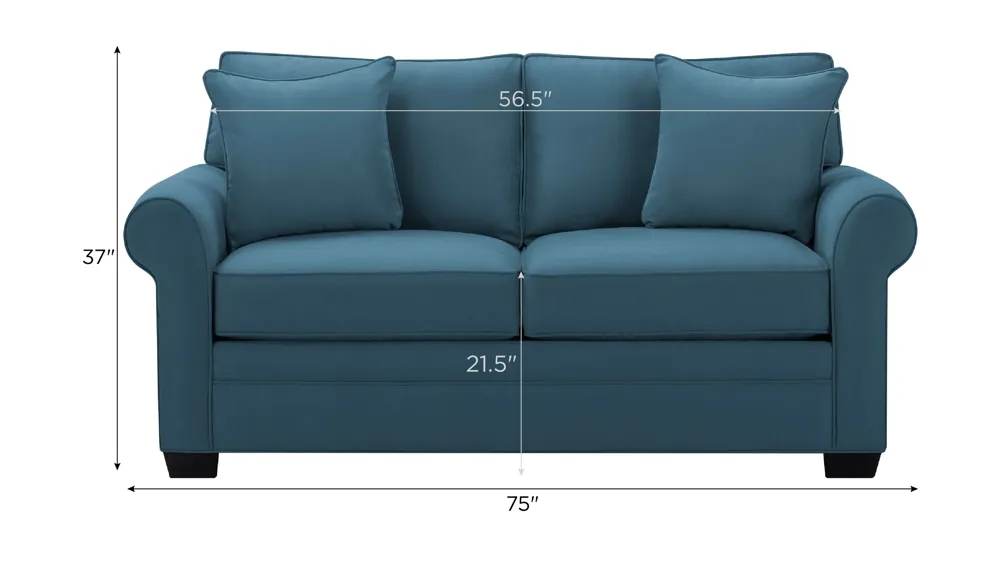 Wellsley Loveseat Dimensions