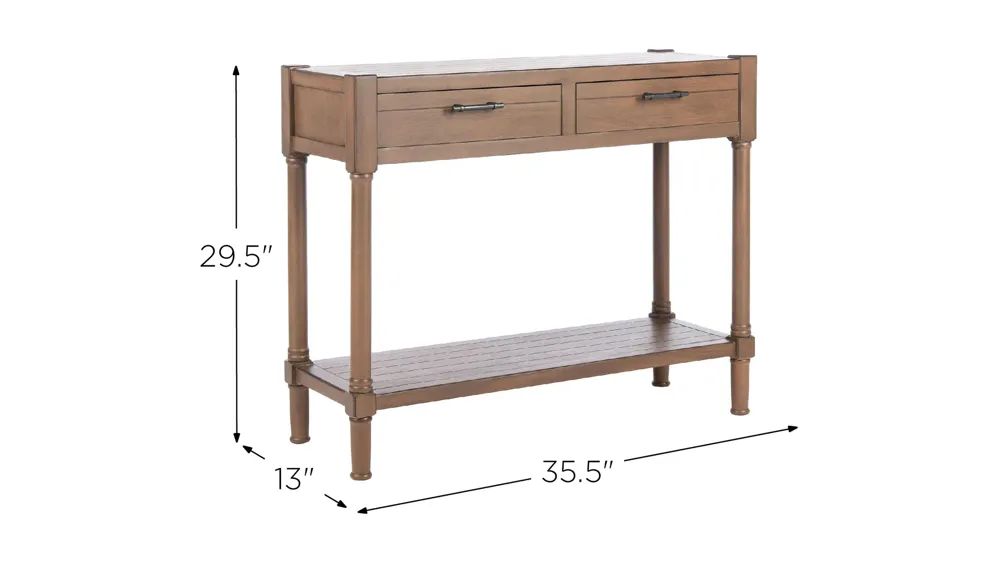 David 2 Drawer Console Table Dimensions