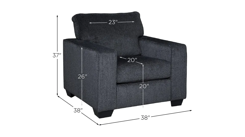 Adelson Chenille Chair Dimensions