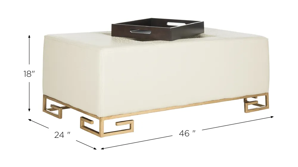 Vanessa Tray Ottoman Dimensions