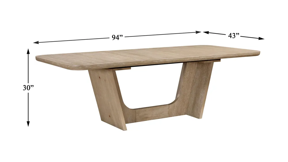 Broome Dining Table Dimensions