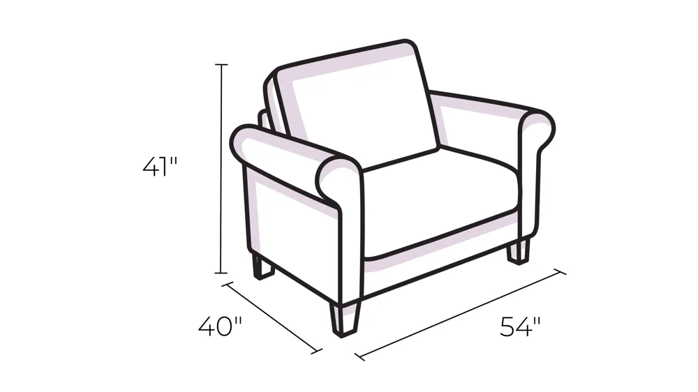 Elbiani Oversized Chair Dimensions