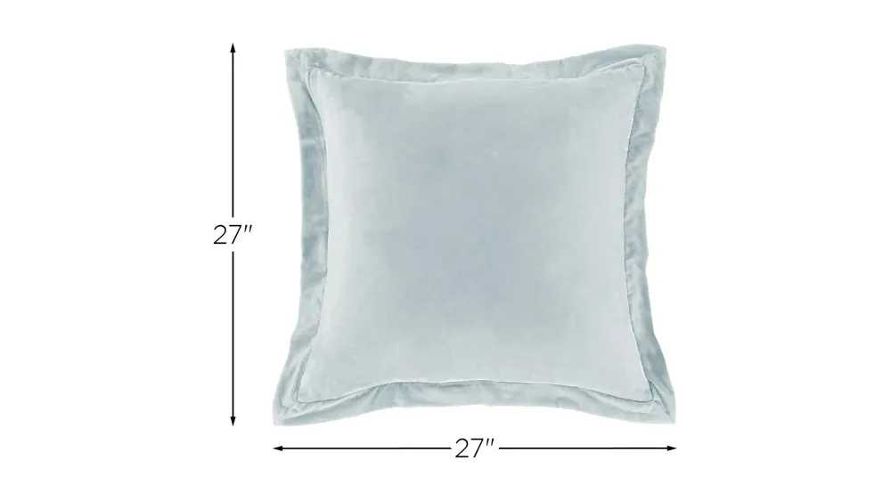 Stella Silk Velvet Flanged Euro Sham Dimensions