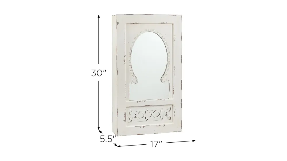 Finchley Wall Mount Jewelry Mirror Dimensions