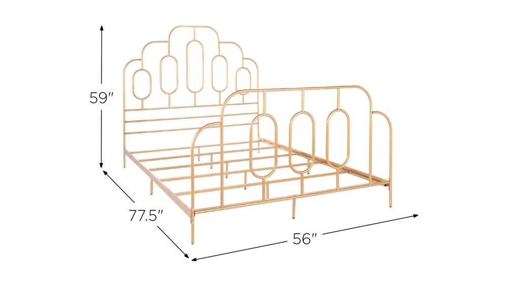 Paloma Metal  Bed Dimensions