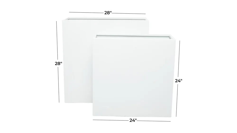 Ivy Collection Zephyrina Planter Set of 2 Dimensions