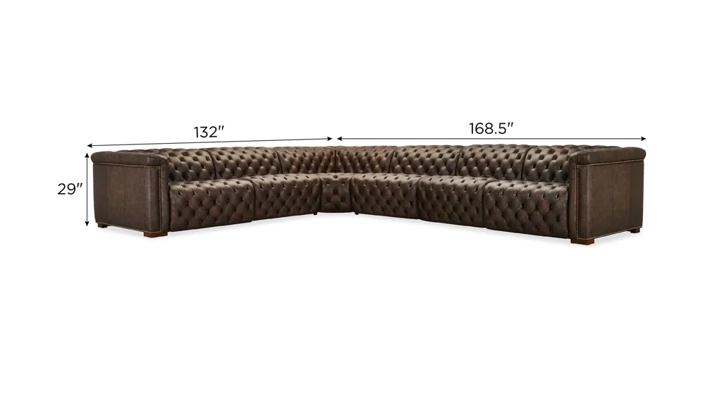 Savion Deux 6-pc. Sectional Dimensions