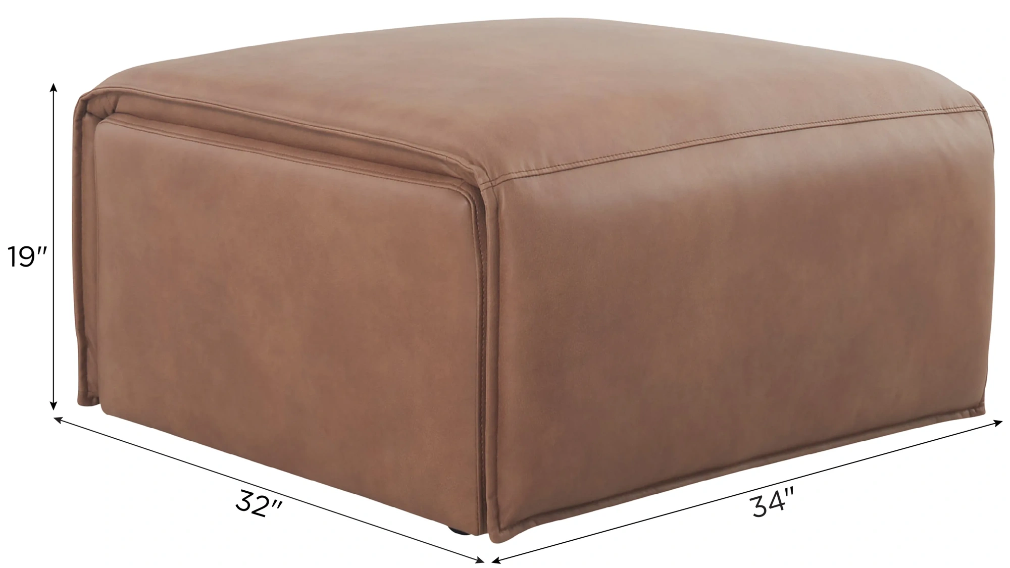 ModularTwo Cocktail Ottoman w Casters
