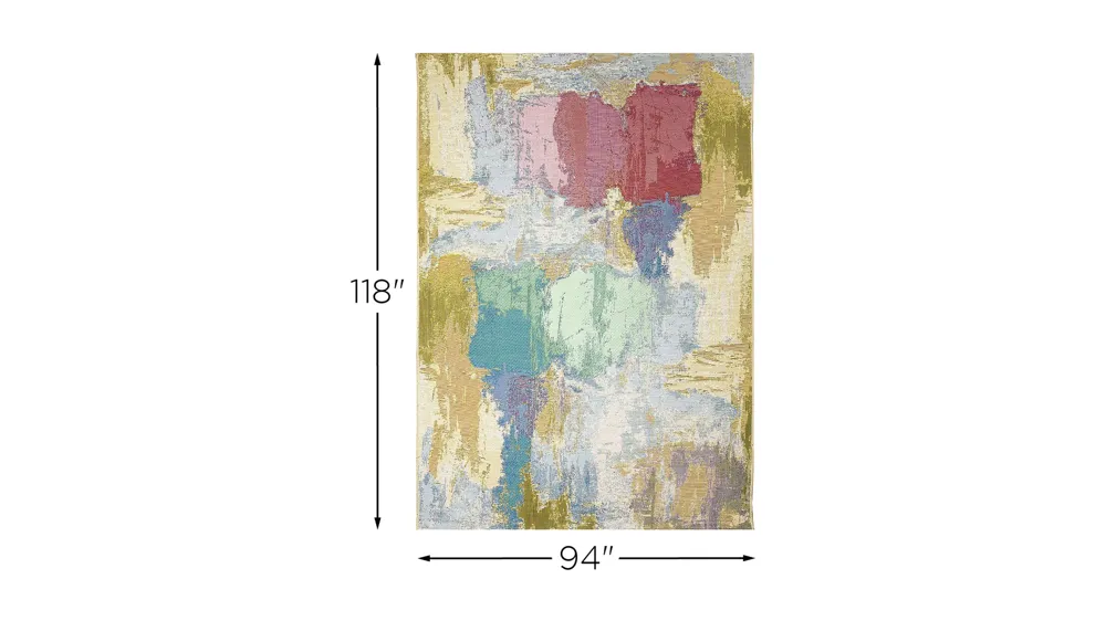 Marina Watercolor Indoor/Outdoor Rug Dimensions