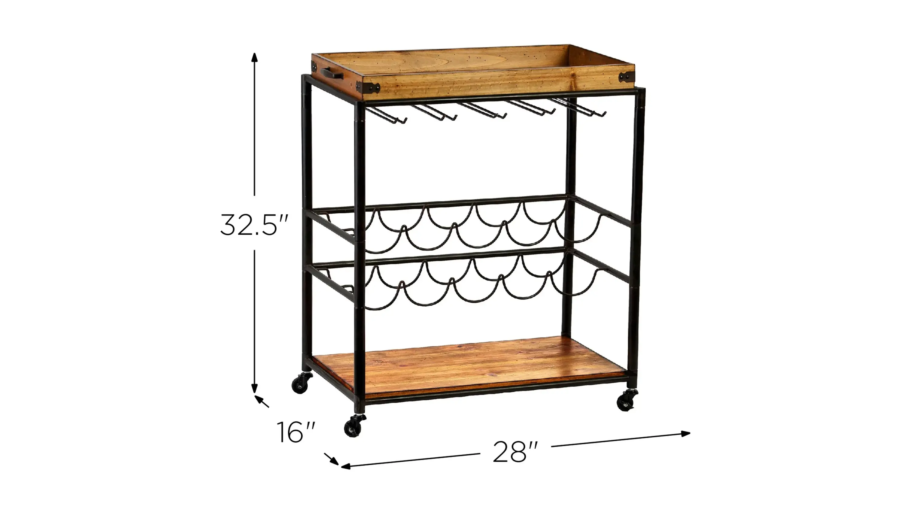 Boston Bar Cart - Thumbnail 4