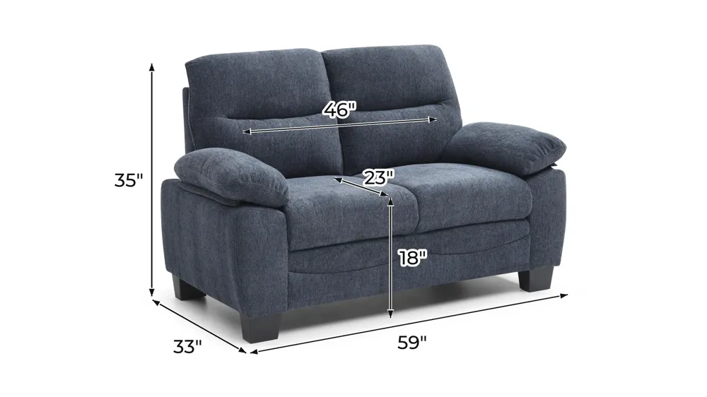 Summerton Loveseat Dimensions