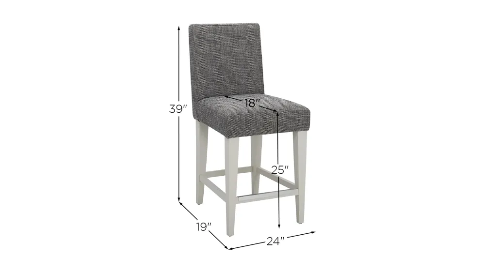 Gourmet Counter-Height Kitchen Island Stool Dimensions