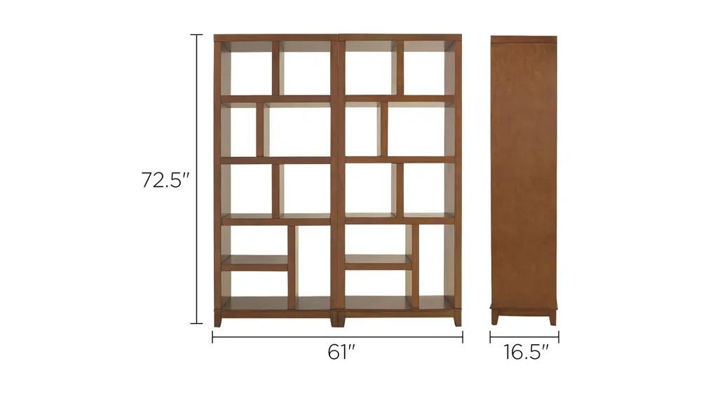 Granthom 2-pc. Wall Unit Dimensions