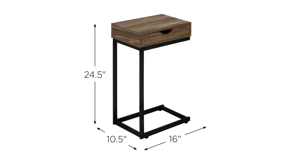 Cam Accent Table Dimensions