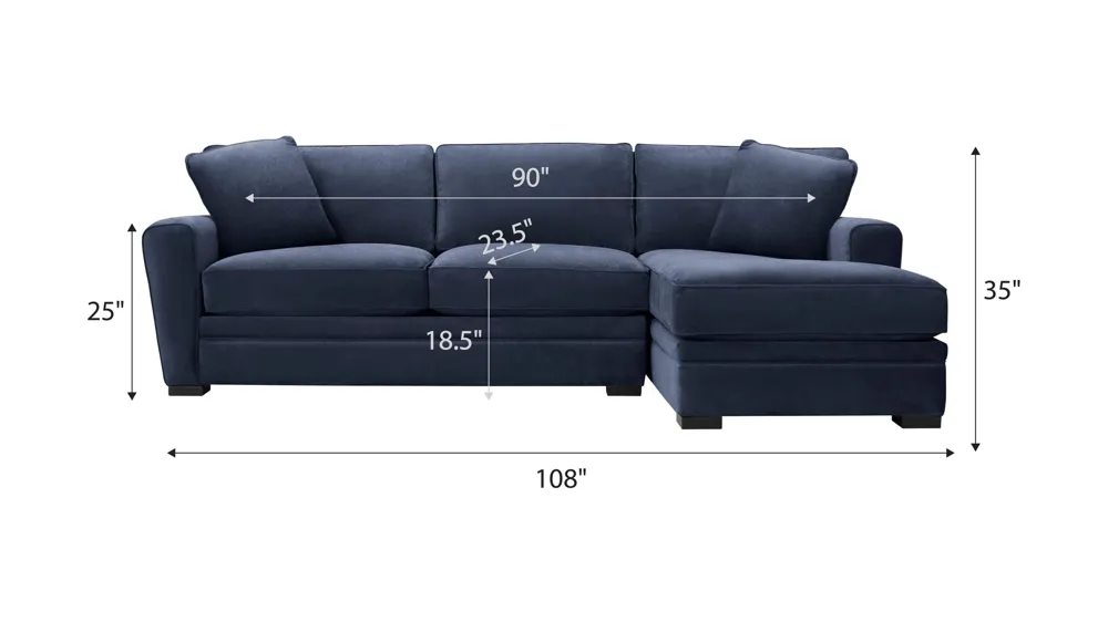 Artemis II 2-pc. Sectional Dimensions