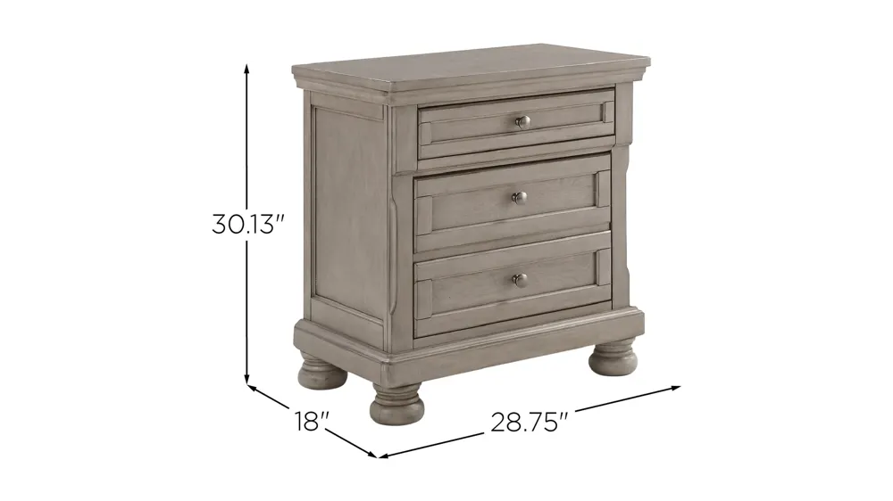 Lettner Nightstand Dimensions