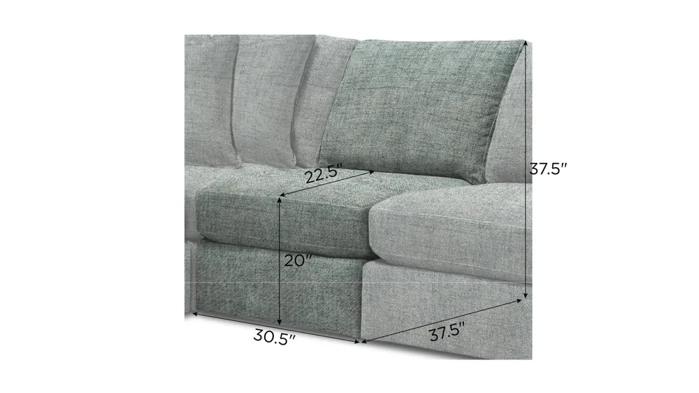 Nappily Armless Chair Dimensions