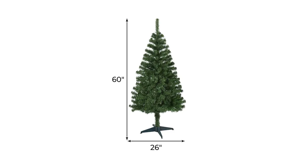 5ft. Northern Tip Pine Artificial Christmas Tree Dimensions