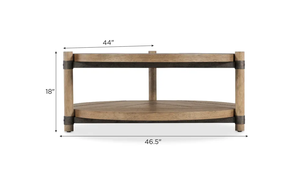 Vineyard Row Cocktail Table Dimensions