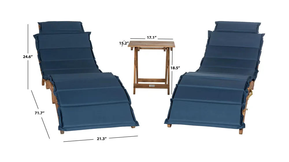 Babylon 3-pc. Patio Set Dimensions