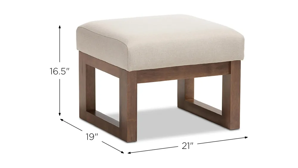 Yashiya Ottoman Stool Dimensions