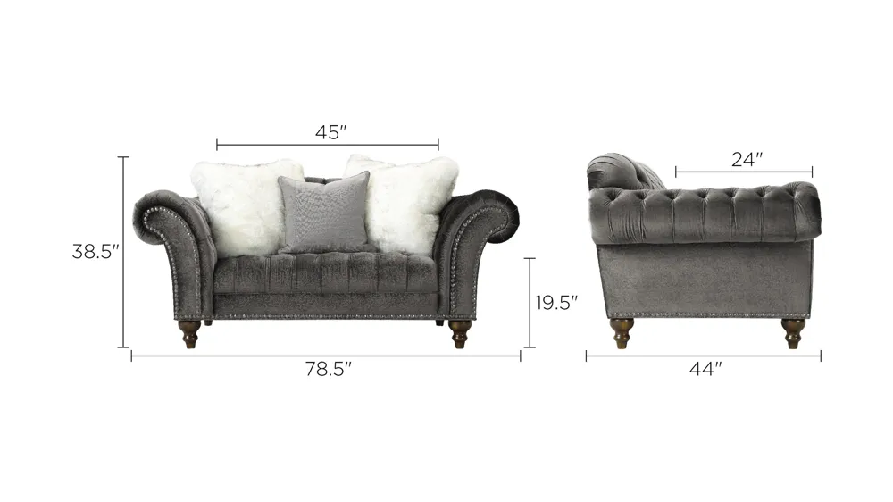Duchess Loveseat Dimensions