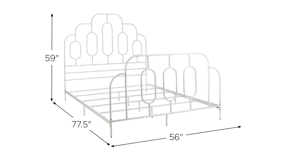 Paloma Metal Bed Dimensions