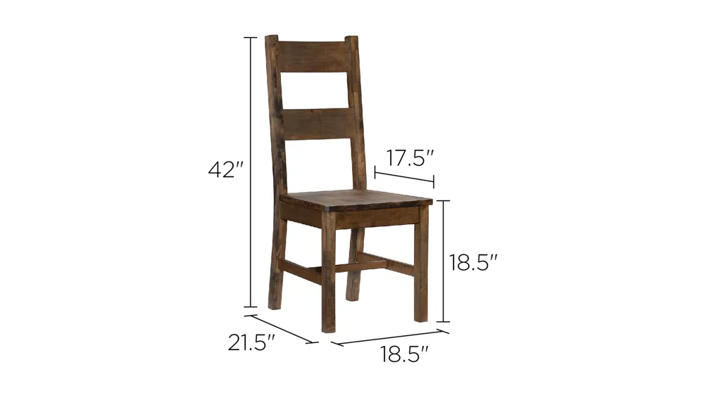 Scenic View Dining Chair (Set of 2) Dimensions