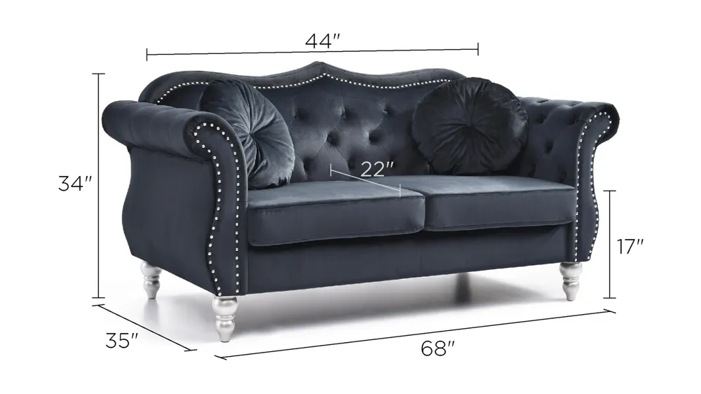 Hollywood Loveseat Dimensions